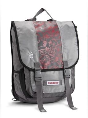 Timbuk2 Swig Cycling Backpack Laptop Sleeve Commuting In Gray/Red